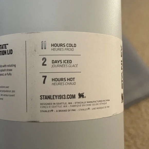 Stanley Light Gray Tumbler with Handle - Picture 4 of 5